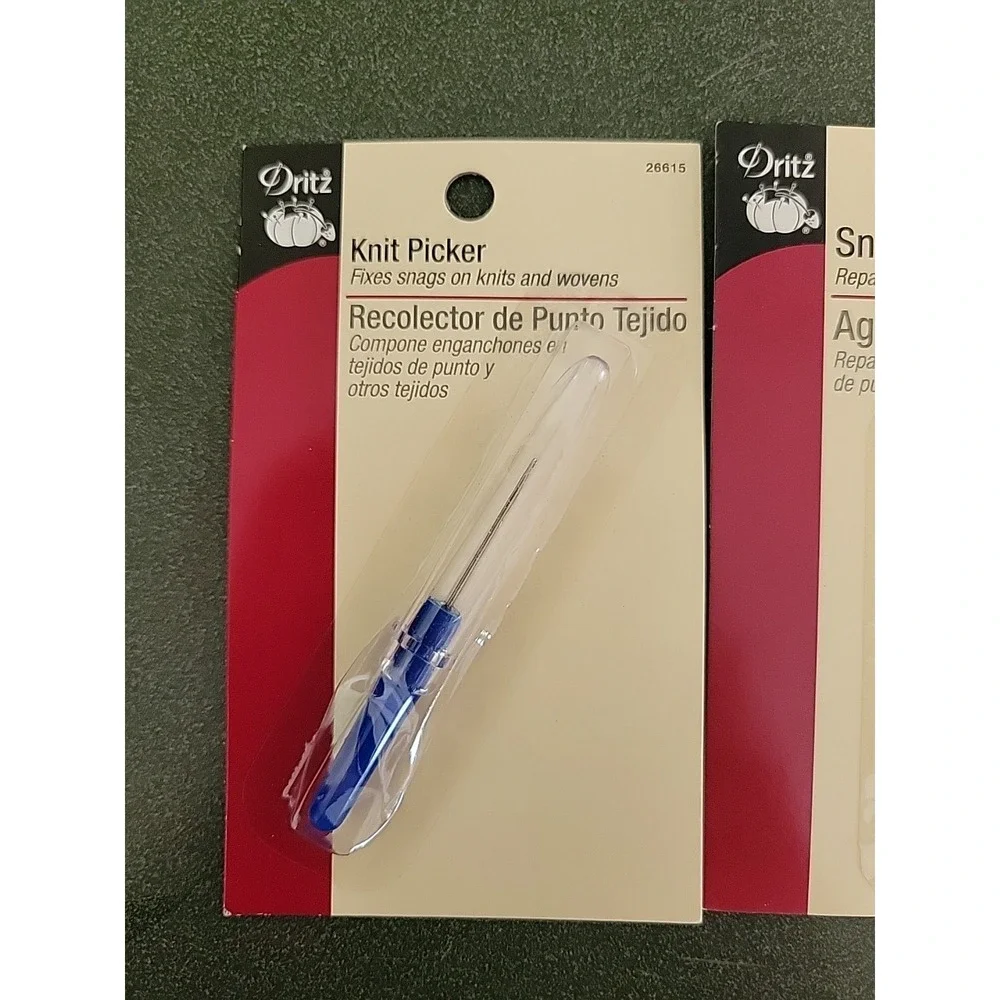 NEW Lot Dritz Knit Picker 26615 Snag Nab It 618 Combo Set Repair Snags